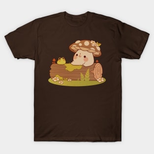 Mushroom And Frog Friends T-Shirt